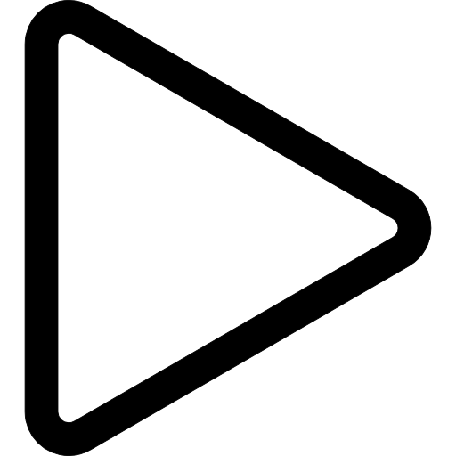 Play triangle outline